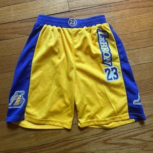 LeBron James #23 Los Angeles Lakers / Boys Shorts Medium? (no tag)